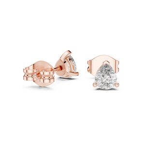 Pendientes de Aro de Oro Blanco de 14K con Diamantes Cultivados en Laboratorio en Forma de Pera para Mujer |   Bañado en Oro |   Regalo |   Ropa de Oficina |   Diamante Cultivado Nuevo - Product Image 6