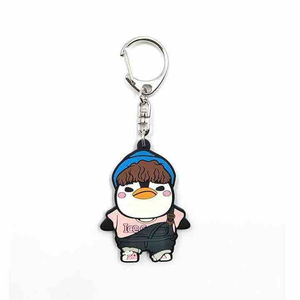 พวงกุญแจยาง PVC แบบกำหนดเอง พวงกุญแจโลโก้การ์ตูนนุ่มนิ่ม สำหรับกระเป๋า รองเท้า ของขวัญส่งเสริมการขาย ทนทาน - Product Image 5
