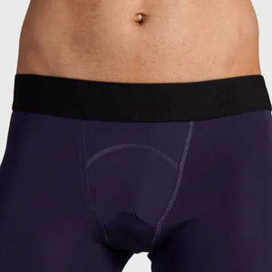 Pantalones Cortos de Compresión Casuales para Hombre, 100% Poliéster, Diseño Sólido, Transpirables, de Secado Rápido, Talla Grande, Cintura Media, Ropa Deportiva - Product Image 2