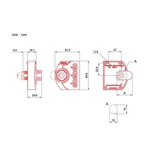 Smart <b>Safety</b> Anti-Theft Anti-Rust Durable <b>Door</b> <b>Lock</b> with Key & Password Unlock - Product Image 4