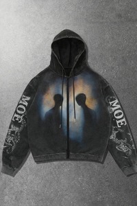 Sudaderas Vintage de Alta Calidad, Forro Polar Grueso, Diseño Personalizado, Logotipo DTG, Bordado, Sudadera Lavada de Algodón, Fábrica OEM - Product Image 3
