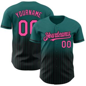Maillot de softball adulte personnalisable, col en V, col boutonné, 100 % polyester - Product Image 6