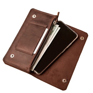 Custom Women's Genuine Leather Clutch Wallet Zipper Closure Personalized Long Travel Engraved <b>Purse</b> Eco-Friendly Linen Lining. - Product Image 1