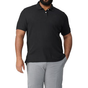 mens <b>black</b> <b>polo</b> <b>shirt</b> <b>plain</b> design short sleeve breathable cotton custom logo casual wear bulk supply summer fit - Product Image 6