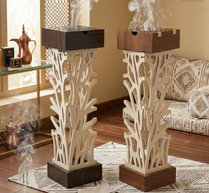 Quemador de Incienso de Madera de Lujo Personalizado, Caligrafía Árabe de Oriente Medio, Soporte para Quemador de Bakhoor, Decoración para el Hogar, Venta al Por Mayor - Product Image 6