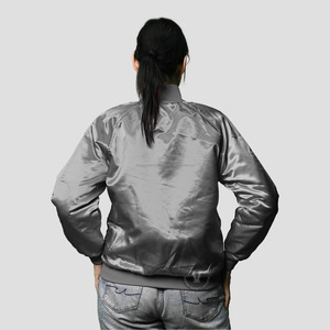 Recién llegado, chaquetas universitarias de satén de invierno \ chaqueta universitaria de satén ligera de ropa informal de alta calidad - Product Image 5