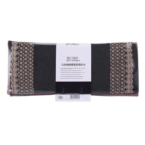 Fulare Geometric Embroidery Thin Detachable Long <b>Scarf</b> 70x180cm Ethnic Shawl - Product Image 1