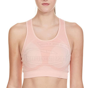 Plus Size Comfortable Gym Fitness <b>Bra</b> for <b>Ladies</b> Easy Wear <b>Sport</b> Padded <b>Bra</b> with Spandex Lining for Yoga Use - Product Image 1