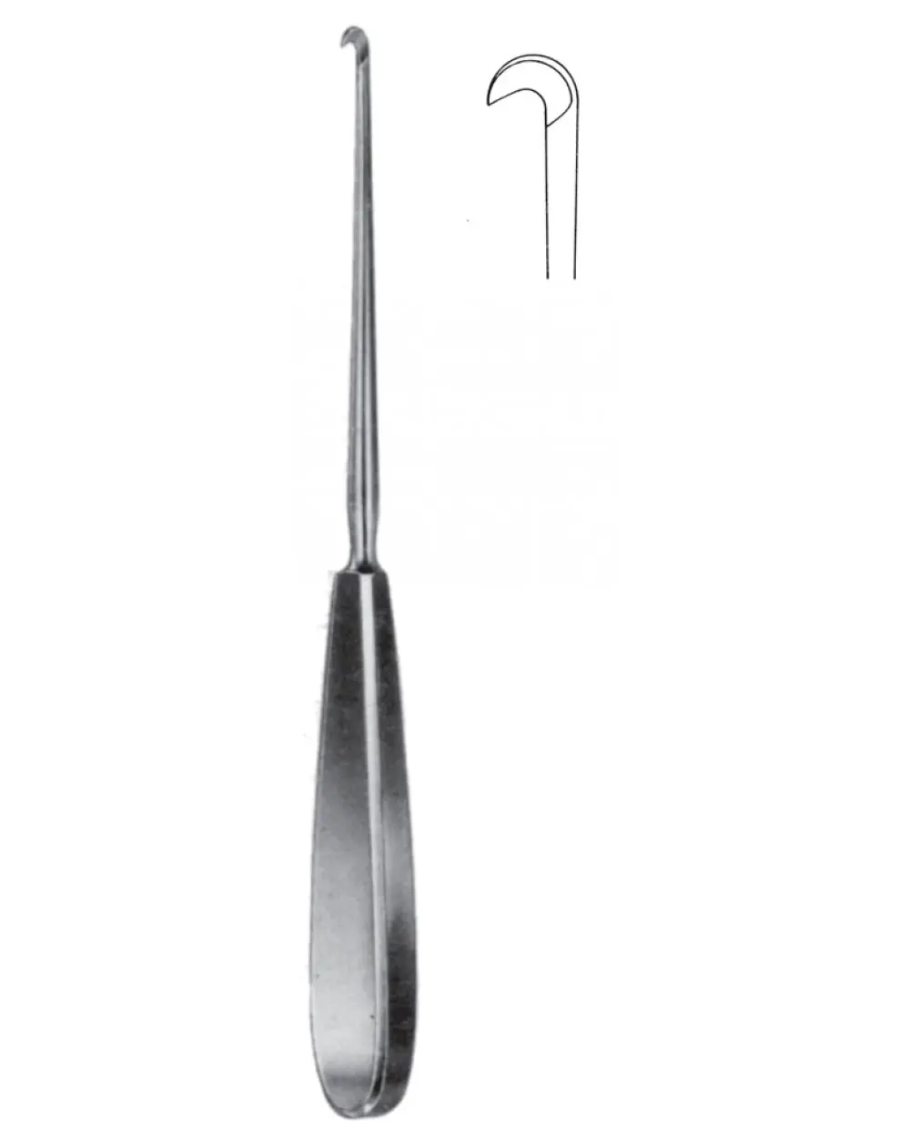 Pemasok grosir instrumen bedah Top Logo kustom pisau meniscokomi Bircher 19 cm/7 instrumen ortopedi