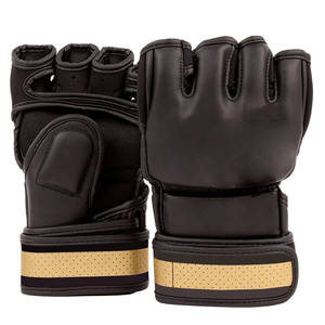 Gants de MMA en cuir personnalisés de qualité supérieure, entraînement au combat, rembourrage absorbant les chocs, respirants, durables, respectueux de l'environnement, fermeture à scratch - Product Image 2