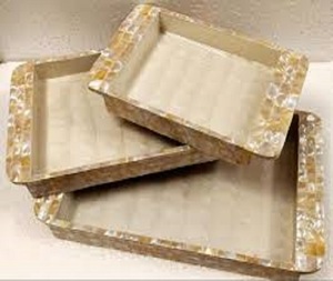 Bandeja de servicio de madera con incrustaciones de perlas madre Mubkhar árabe de la mejor calidad, juego elegante de decoración y quemador para el hogar - Product Image 6