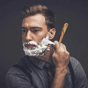 Nueva y mejorada navaja de afeitar personalizada con diseño, de acero inoxidable, para hombres. - Product Image 6