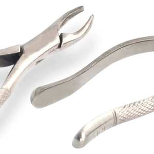 Forceps d'extraction dentaire # Instrument d'extraction manuel des molaires supérieures en acier inoxydable chirurgical 18D, poignée ergonomique, CE - Product Image 6