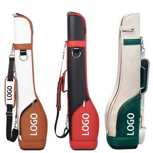 Bolsa de Golf de Cuero PU con Logotipo Personalizado para Personas Mayores – Ligera, Portátil, Impermeable, con Patrón Bordado - Product Image 1