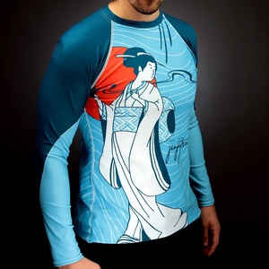 Kayme — vêtements de Compression pour hommes, vêtements d'art martiaux, légers à manches longues, tenue rashguard pour la gravure, Bjj MMA, nouvelle collection - Product Image 2
