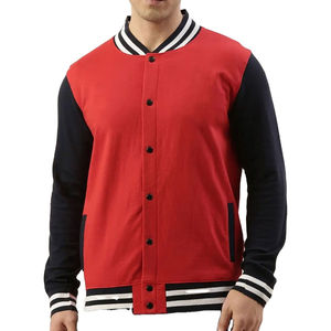 Chaqueta Universitaria de Béisbol Unisex Nueva de Alta Calidad, Mangas de Lona, Tela de Algodón, con Capucha, Acolchada, Informal de Invierno, con Logotipo Frontal - Product Image 2