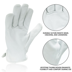 Leather Driver Safety Gloves Oem Odm Factory Direct Premium Quality Flexible Industrial Gloves - Product Image 5