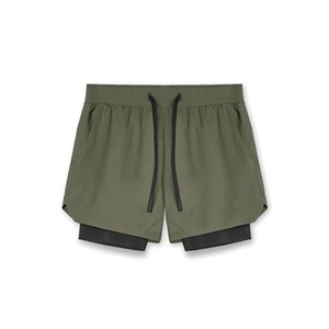Pantalones Cortos Deportivos de Poliéster de Doble Capa con Estampado Personalizado 2 en 1 de la Mejor Calidad, Ecológicos, de Secado Rápido, para Hombre, Ropa de Playa, MOQ Bajo - Product Image 4