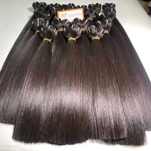 <b>Top</b> Quality Human Hair Bundles Factory Price Super Double Drawn <b>Silky</b> Straight Customize Color 100% Vietnamese Raw Hair - Product Image 3
