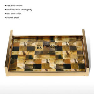 Bandeja de Servir Decorativa Moderna y Móvil Hecha a Mano con Cuerno Natural de Primera Calidad, Decoración de Lujo para Mesa de Comedor y Hogar por Tradebyd - Product Image 3