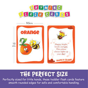 Tarjetas de Memoria de Plástico de Doble Cara de Biplob, 28 Tarjetas Educativas con Formas y Colores, con Imágenes y Rimas - Product Image 3