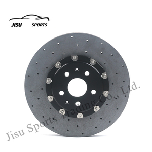 Kit de disco de cerámica de carbono, pinzas de freno de 6 pistones, freno V6 de 355-380mm para Porsche <span class=keywords><strong>Tycan</strong></span> 971 911 718 Cayenne Lamborghini Panamera - Product Image 4
