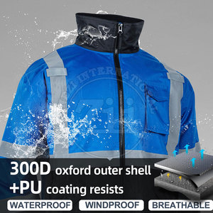 Veste Softshell Réfléchissante Haute Visibilité, Faible MOQ, Nouvelle Arrivée, Qualité Supérieure, Classe 1 ANSI, Imperméable, LED Clignotante, Logo Personnalisé - Product Image 6