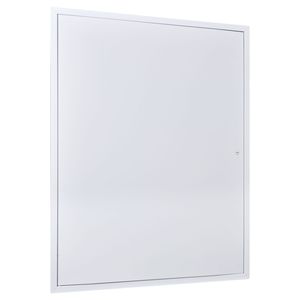 Pannello di Accesso per Cartongesso in Acciaio Zincato 33.2 X 25.2, Facile Installazione, Pannello di Servizio a Cerniera con Chiusura a Vite, Forma Quadrata - Product Image 1