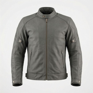 Veste de moto en cuir véritable pour homme de qualité supérieure, nouvelle arrivée, vestes de moto d'hiver, protections amovibles, personnalisables - Product Image 1