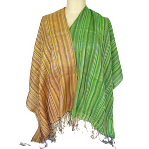 Elegant Stripe Design Handloom Scarf Soft Woven Cotton Traditional Artisan Made Lightweight Fashion <b>Wrap</b> <b>Shawl</b> Unisex Winter - Product Image 2