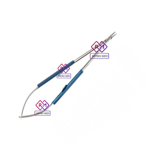 Portaagujas micro Legacy Jacobson de 25.5 cm, titanio, mandíbulas rectas con revestimiento azul, reutilizable, de MEDICAB INSTRUMENTS - Product Image 2