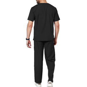 Nouvelle Collection Été 2026 : Ensemble de Tenue Médicale Confortable pour Hommes – Haut Col V et Pantalon – Uniforme d'Hôpital, de Médecin, de Spa et d'Esthétique - Product Image 2