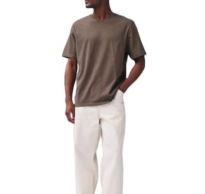 T-shirts décontractés pour hommes, coupe classique, col rond, 100% coton, manches courtes, respirants, séchage rapide - Impression personnalisable, couleurs foncées - Product Image 3