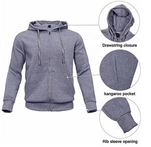 Nouveauté Vêtements de sport pour hommes grande taille personnalisés Prix de gros Survêtement fabriqué au Pakistan avec capuche Muscle Fit Design - Product Image 4