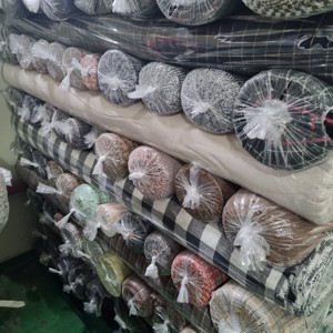 Korea COTTON 100% Stock Fabric Cotton Woven Printing Fabrics Stripe Printing Fabric Cotton <b>Check</b> Design Formake Shirt - Product Image 4