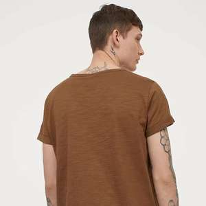 เสื้อยืดผู้ชาย คอตตอน 100% แขนสั้น คอกลม สีพื้น ขายส่งจากโรงงาน รับผลิตตามจำนวน เสื้อยืดผู้ชายสำหรับขาย - Product Image 5