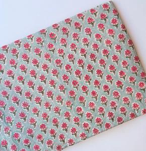 ผ้าฝ้ายพิมพ์ลายด้วยมือแบบอินเดีย ขายเป็นหลา ผ้าฝ้ายพิมพ์ลายด้วยมือแบบดั้งเดิม ผ้าฝ้ายอินเดีย - Product Image 1