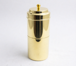 Filtre à café brillant en laiton avec piston, cafetière traditionnelle sud-indienne, pour la cuisine, idéal pour la maison ou comme cadeau - Product Image 3