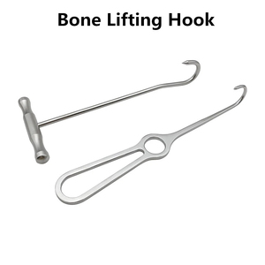 Bone Retractor Hook Stainless Steel Bone Lifting Hook Orthopedic Veterinary Surgical Instrument Reusable Bone Holding Tool - Product Image 1
