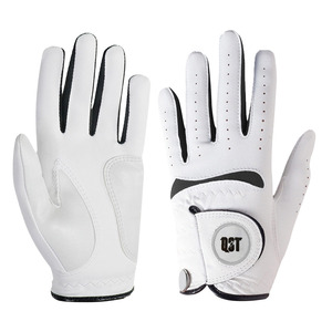 Premium Quality Custom Logo Cabretta Leather Golf Gloves Non-Slip <b>Hook</b> Loop Closure Men Travel Fishing Sports Outdoor Use Hands - Product Image 5