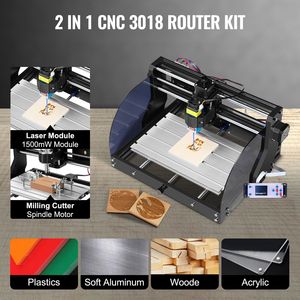 เราเตอร์ CNC 3018โปรพร้อมเลเซอร์15W เครื่องแกะสลัก3แกนเครื่อง CNC เครื่องแกะสลักเลเซอร์สำหรับแกะสลักอย่างแม่นยำ - Product Image 2