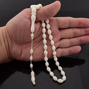 Modern Eco-Friendly Handmade Bone Tasbih Sacred Prayer <b>Beads</b> Religious Gift Collectible - Product Image 5