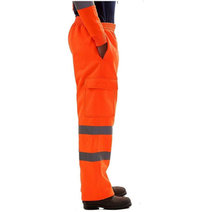 Men High Quality 100% Cotton Reflective Safety Workwear Protective <b>Cargo</b> <b>Work</b> <b>Pants</b> for Construction Worker - Product Image 4