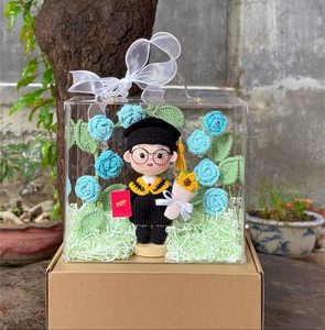 Jouet en peluche Amigurumi fait à la main poupée tricotée au crochet pour filles et garçons animaux en peluche OEM fabriqués au Vietnam - Product Image 2