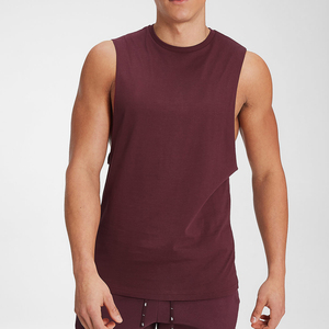 Wholesale <b>Men's</b> Knitted Solid Color Eco-Friendly Gym Tank Tops Breathable Fitness Sport Workout Casual Summer Clothing <b>Singlet</b> - Product Image 4