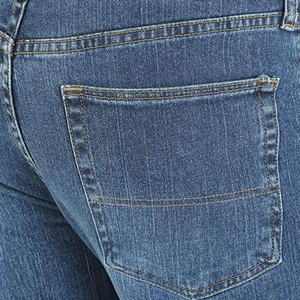 Pantalones Vaqueros Rectos Transpirables para Hombre - Pantalones de Mezclilla Ligeros y Flexibles Diseñados para Comodidad Durante Todo el Día y un Ajuste Clásico - Product Image 6