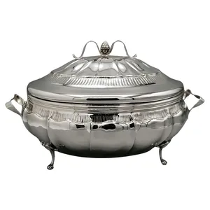 Elegante Olla de Acero Inoxidable con Aislamiento Térmico |   Ideal para servir en la cocina india - Product Image 1