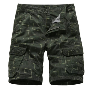 Pantalon cargo décontracté multi-poches respirant pour homme, short cargo en coton personnalisé pour l'extérieur, séchage rapide, vêtements de rue pour homme - Product Image 5