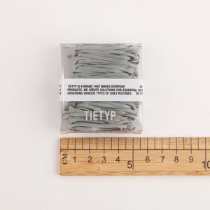Élastiques à cheveux TIETYP, bandeaux en caoutchouc élastique, couleur unie, minimaliste, moderne, usage quotidien, pour femmes, emballage en carton, fabriqué en Corée - Product Image 6