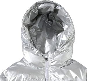 Custom <b>Men</b> Plain Hooded Glossy Shiny Puffer <b>Jacket</b> High Quality Quilted Puffer <b>Jacket</b> Winter Warm Outwear Thick Down Coat <b>Jacket</b> - Product Image 2